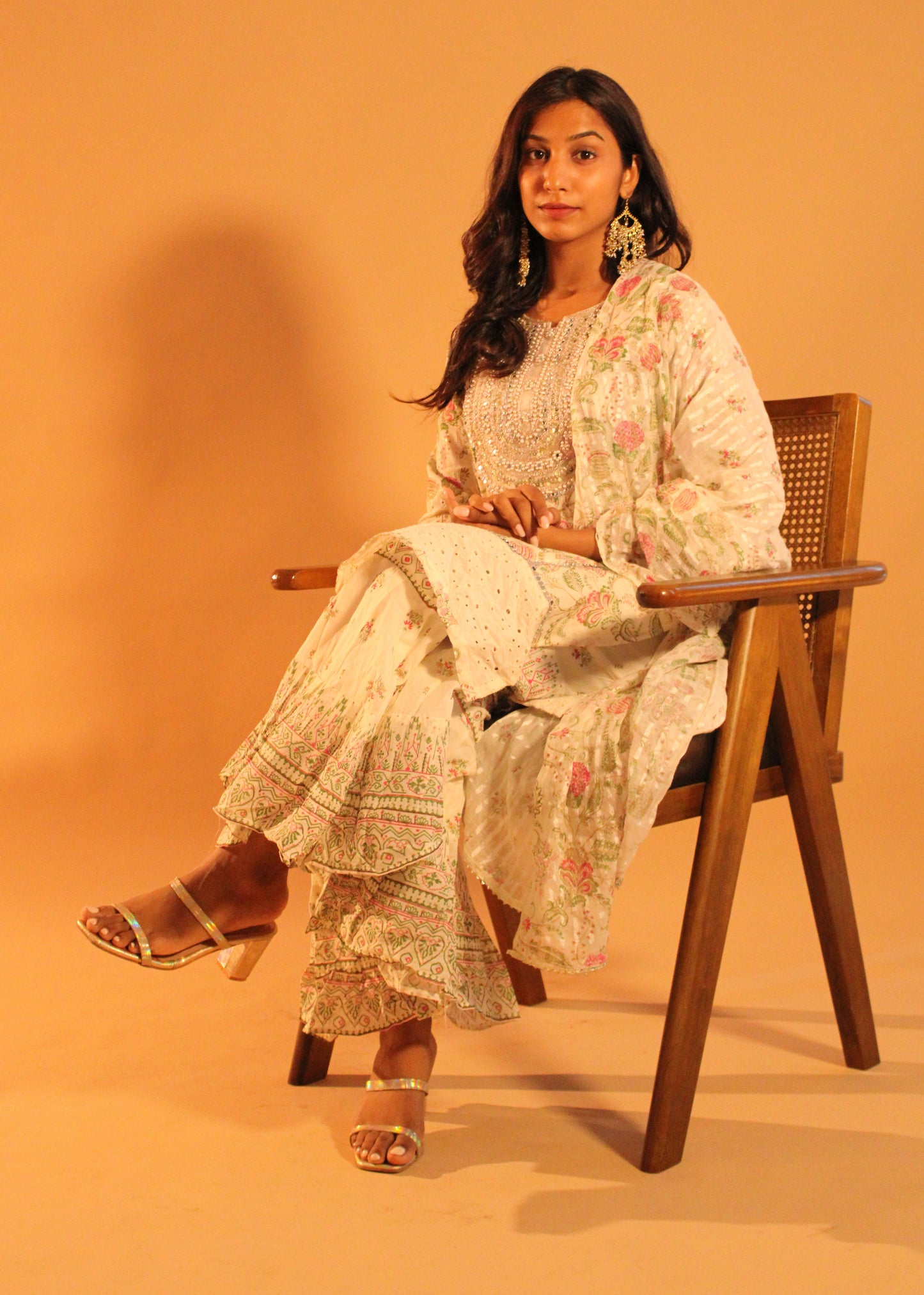 White Embellished Salwar
