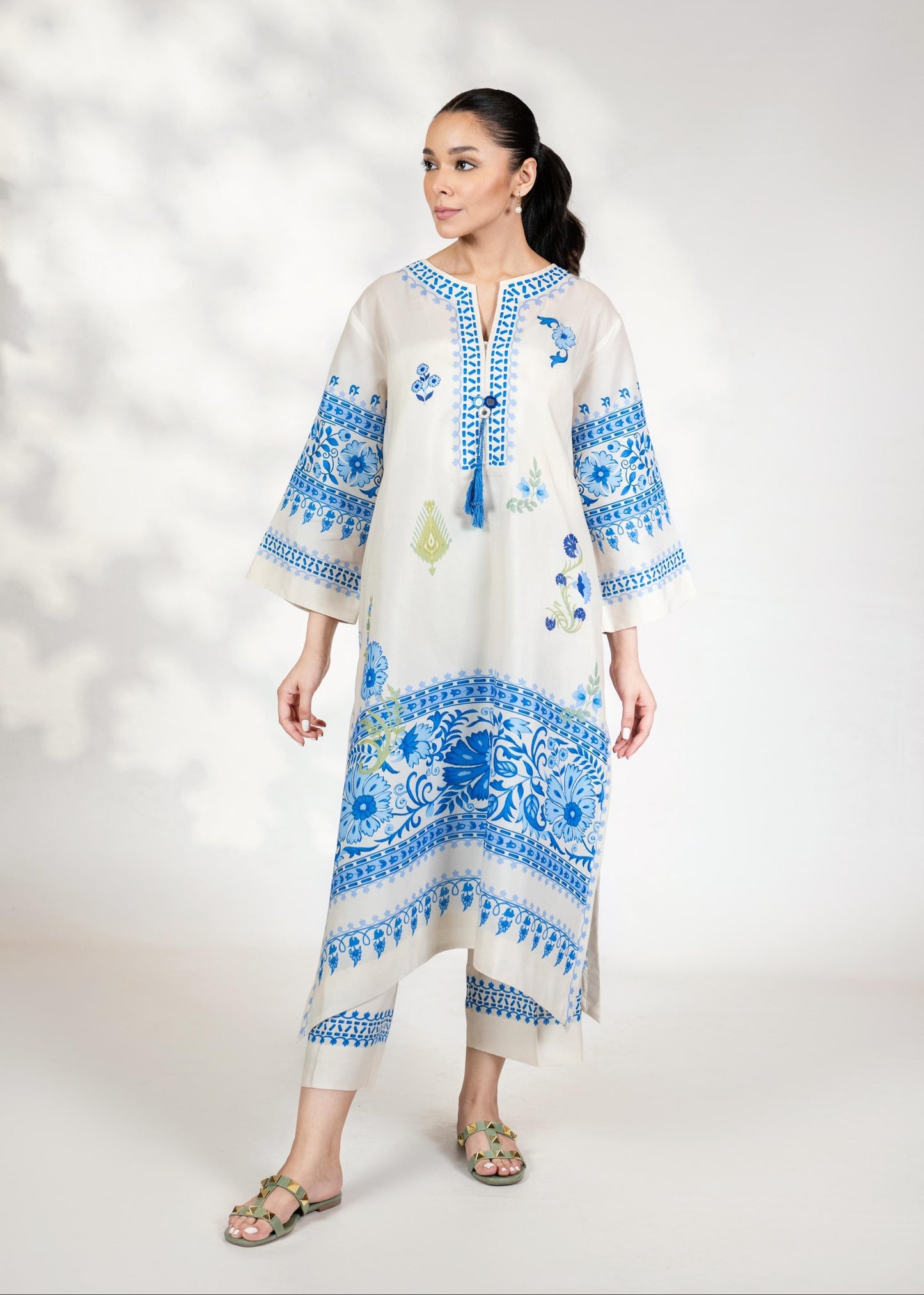 Blue & White Coord Set