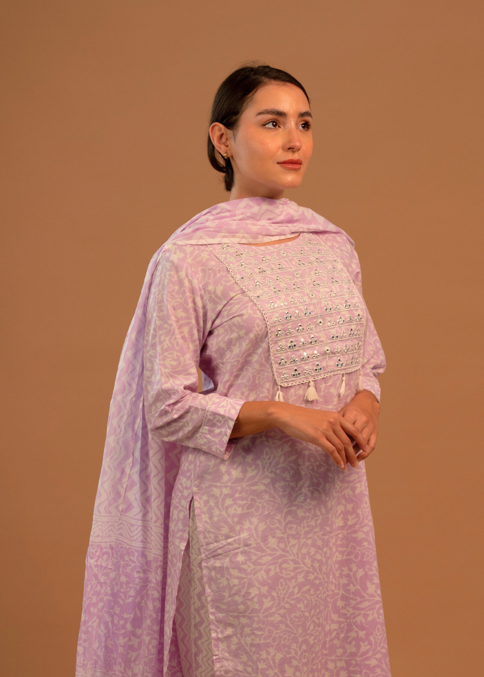 Lavender Embroidered Salwar