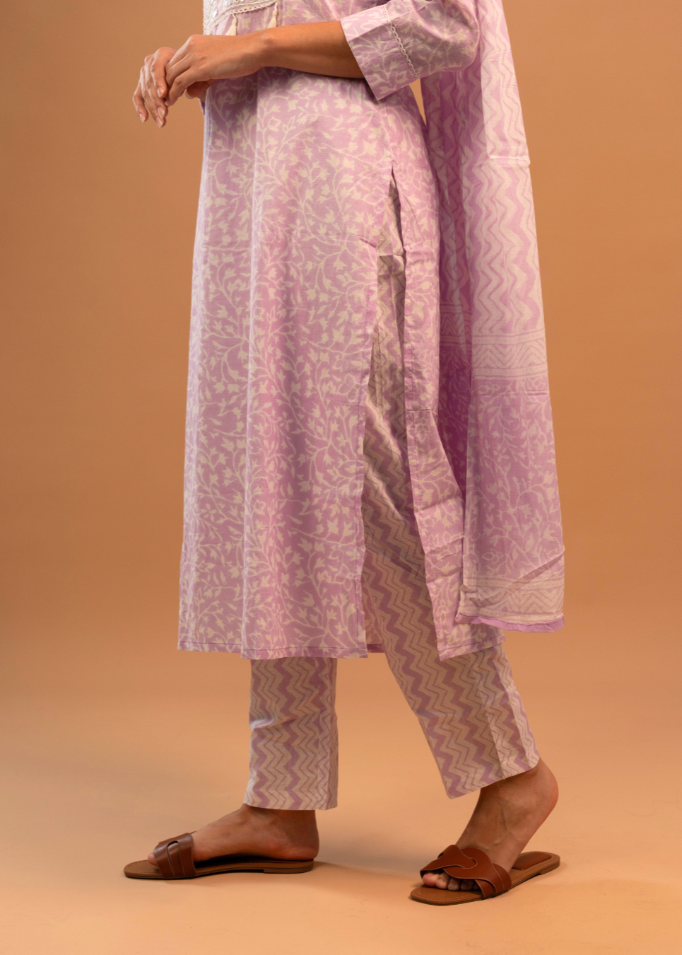 Lavender Embroidered Salwar