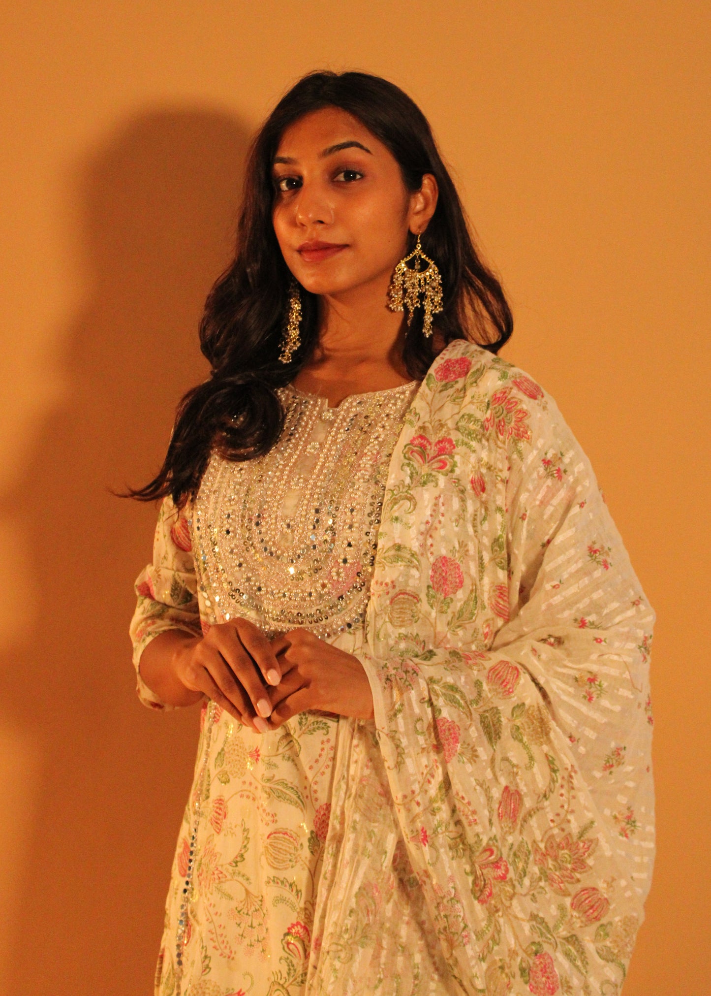 White Embellished Salwar