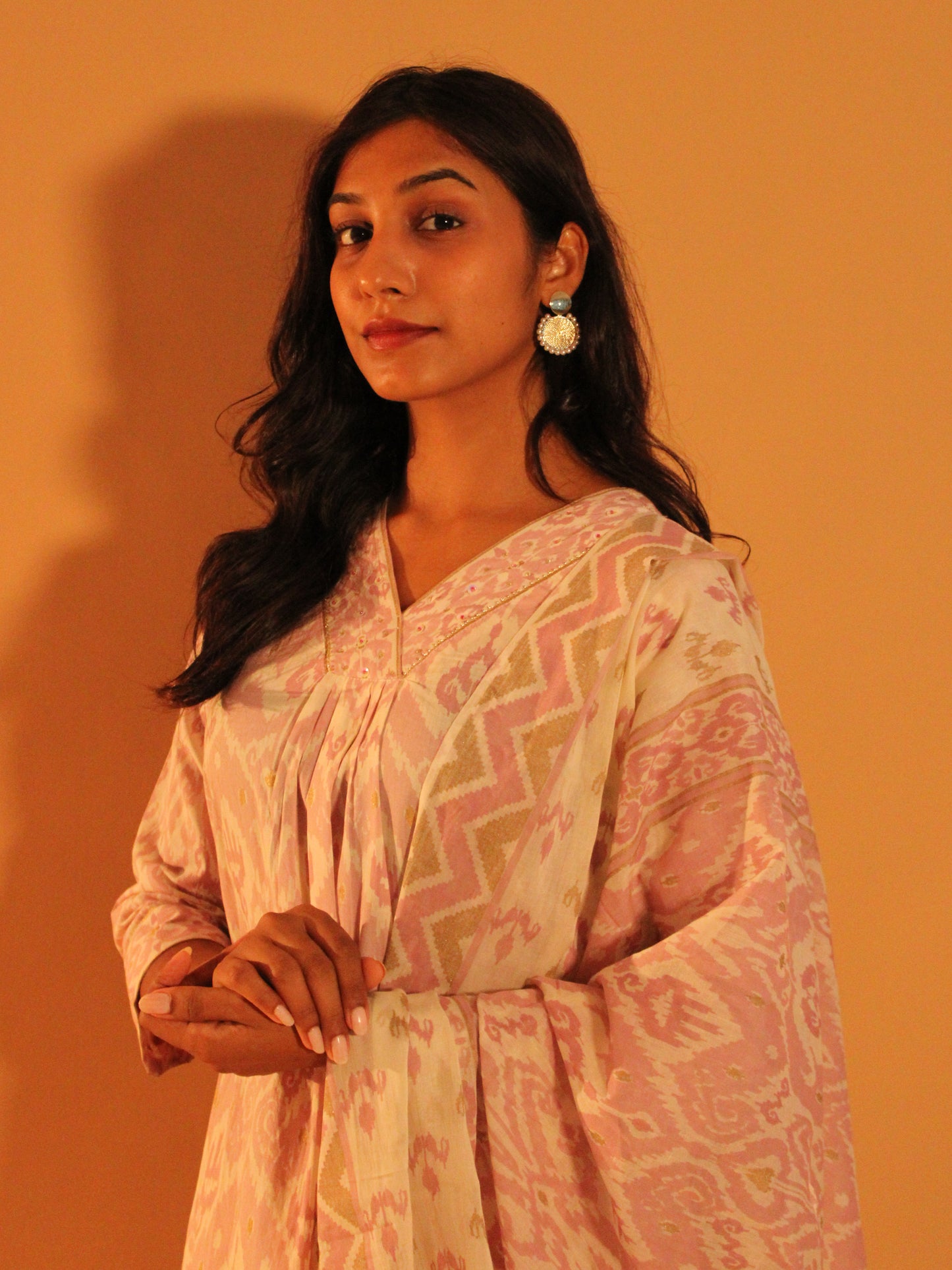 Pastel Pink Salwar Set | Pure Cotton | 3 Piece Set