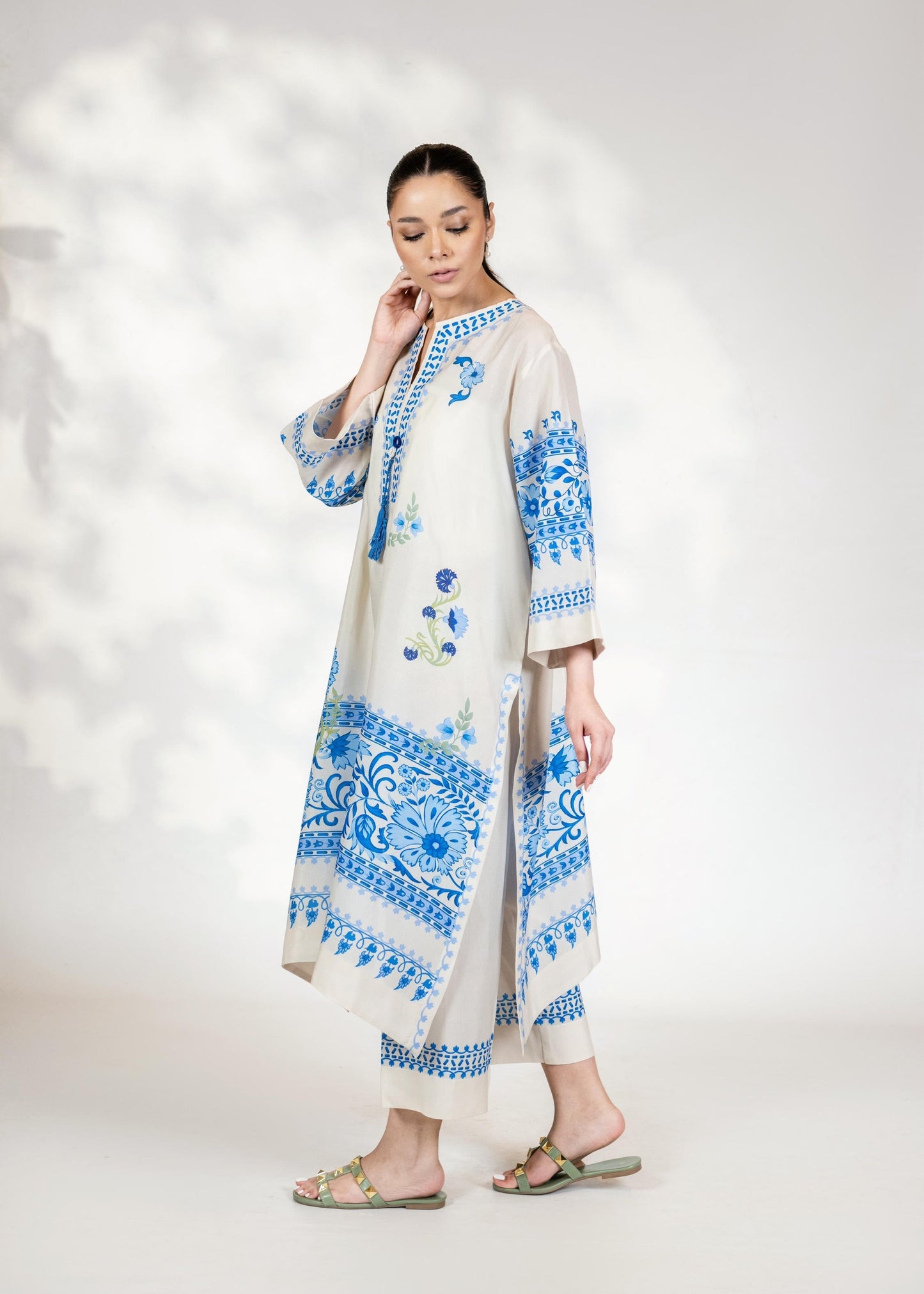 Blue & White Coord Set