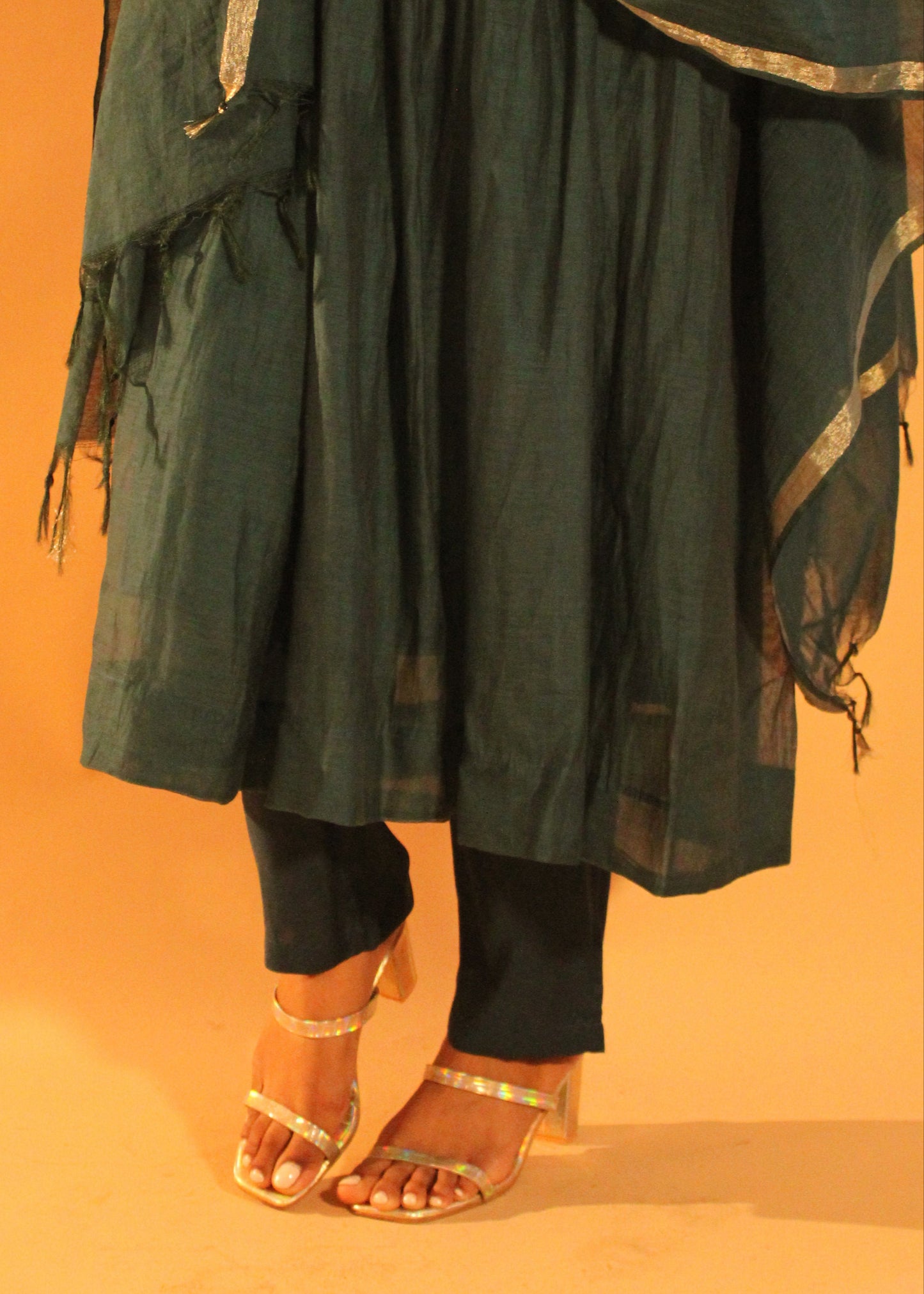 Teal Anarkali Salwar