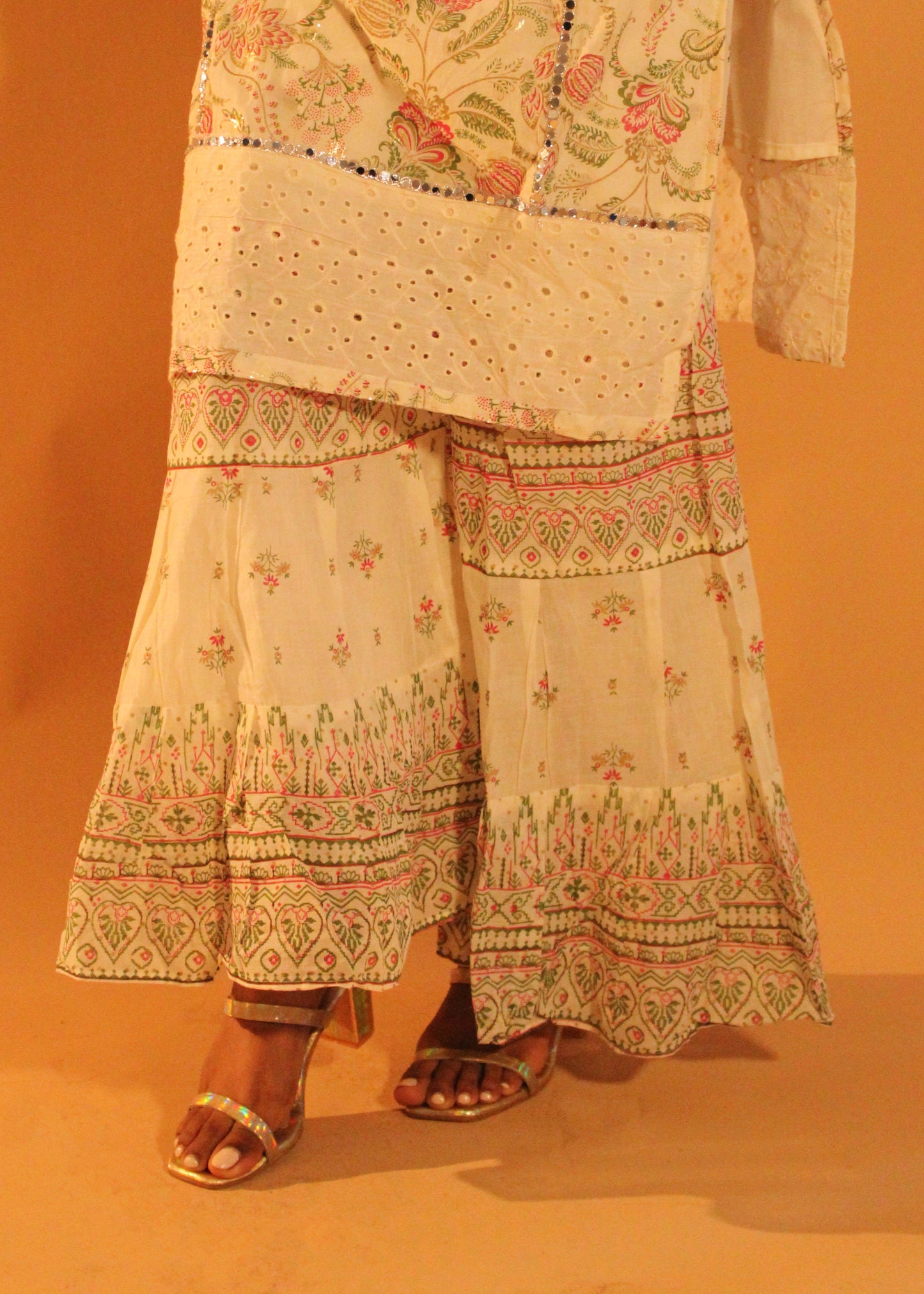White Embellished Salwar