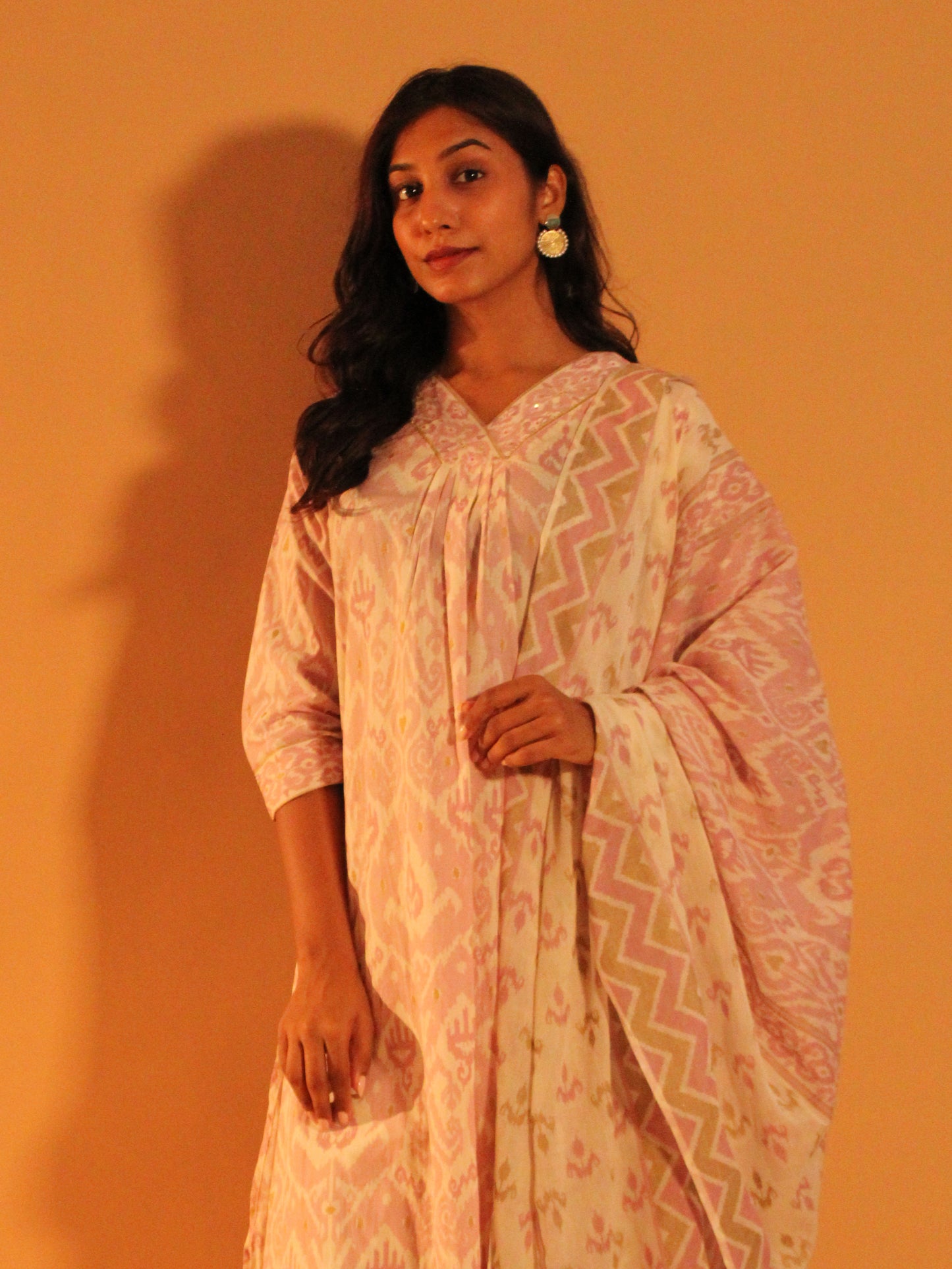 Pastel Pink Salwar Set | Pure Cotton | 3 Piece Set