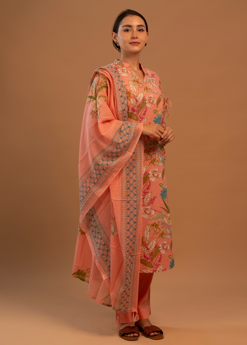 Pink All-Over Print Salwar