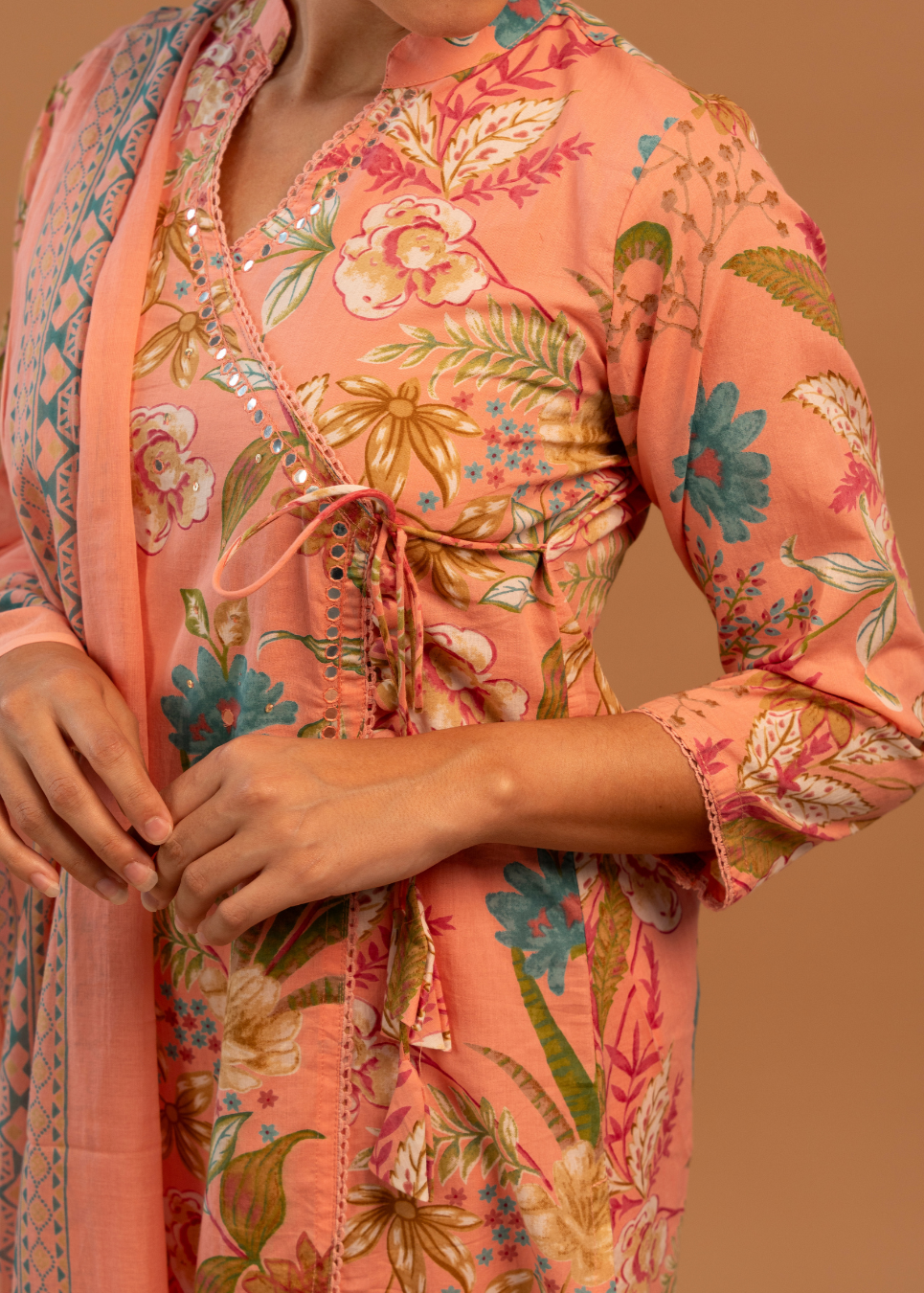 Pink All-Over Print Salwar