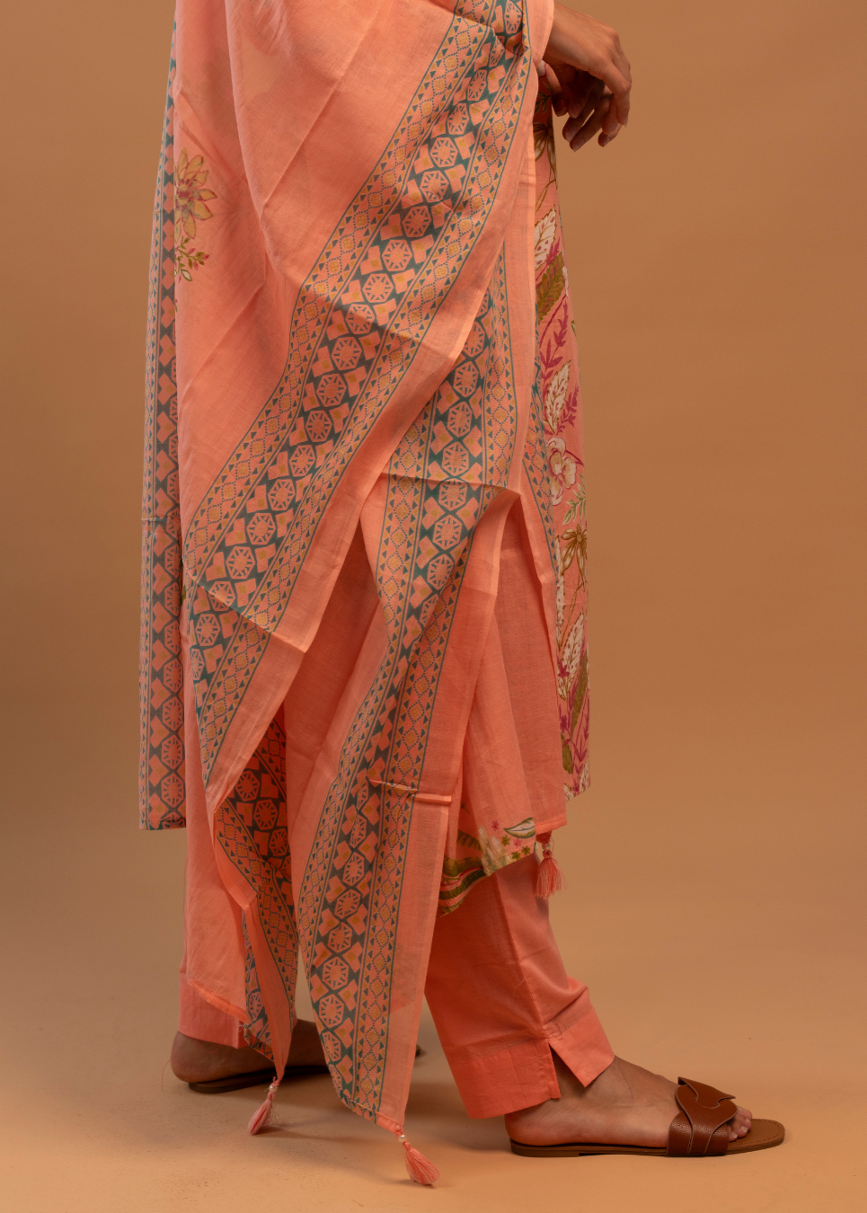 Pink All-Over Print Salwar