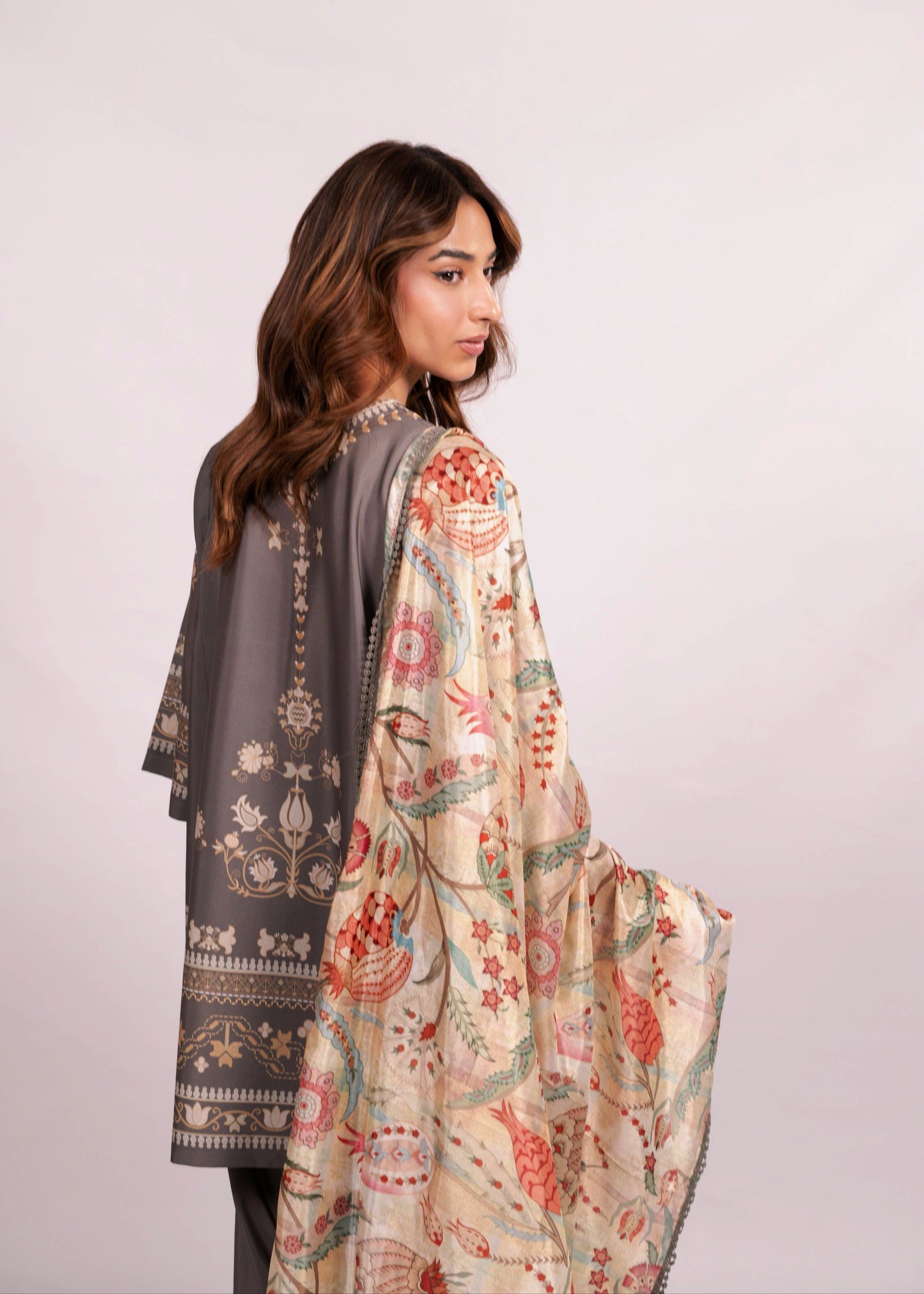Grey Moroccan Print Set