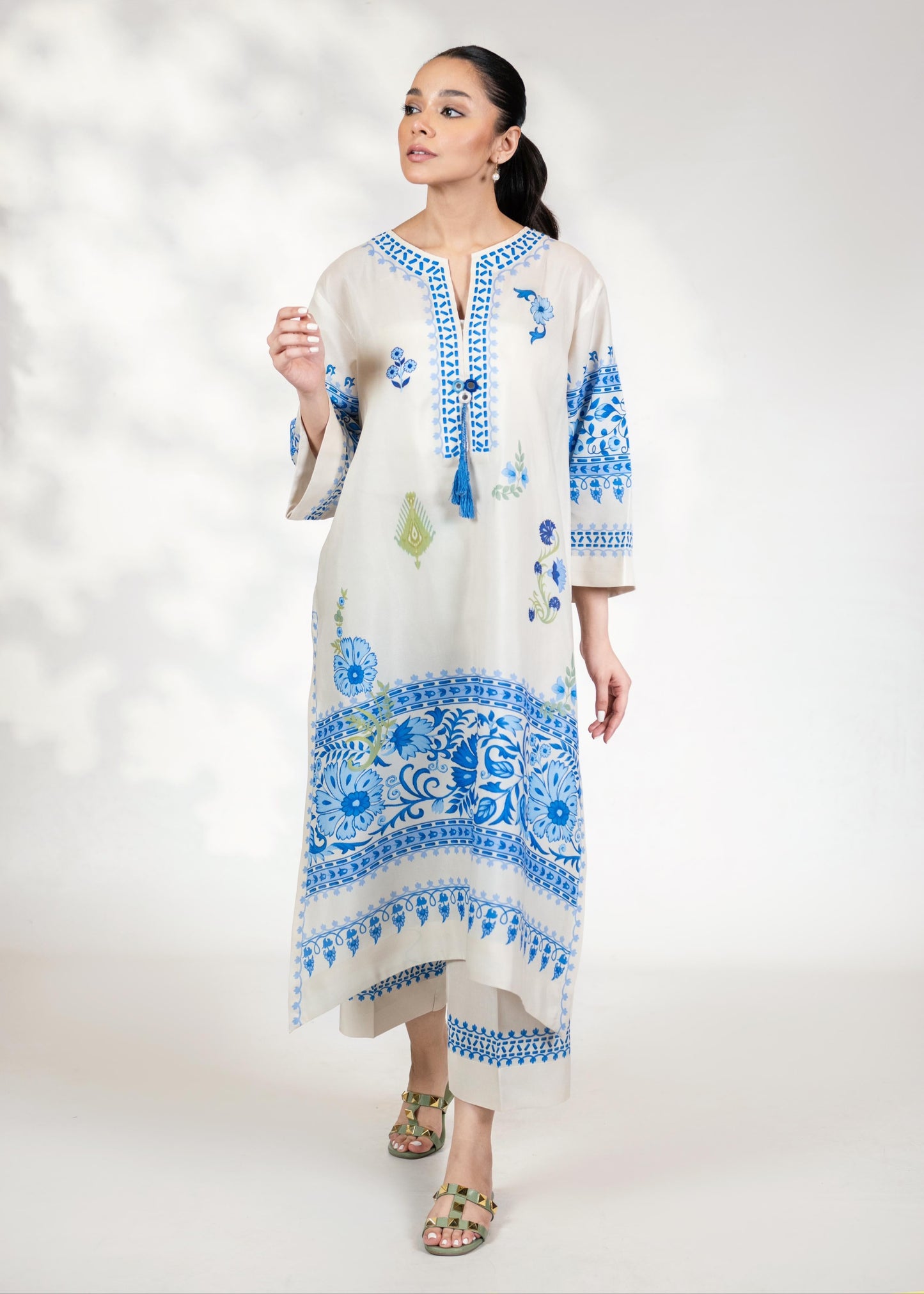 Blue & White Coord Set