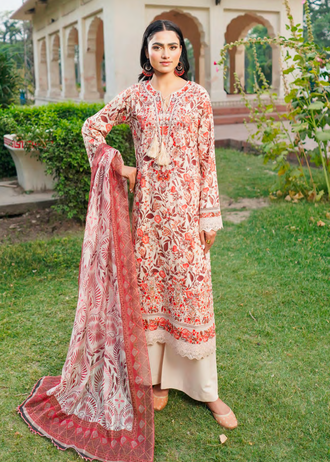 Badami Embroidered Salwar
