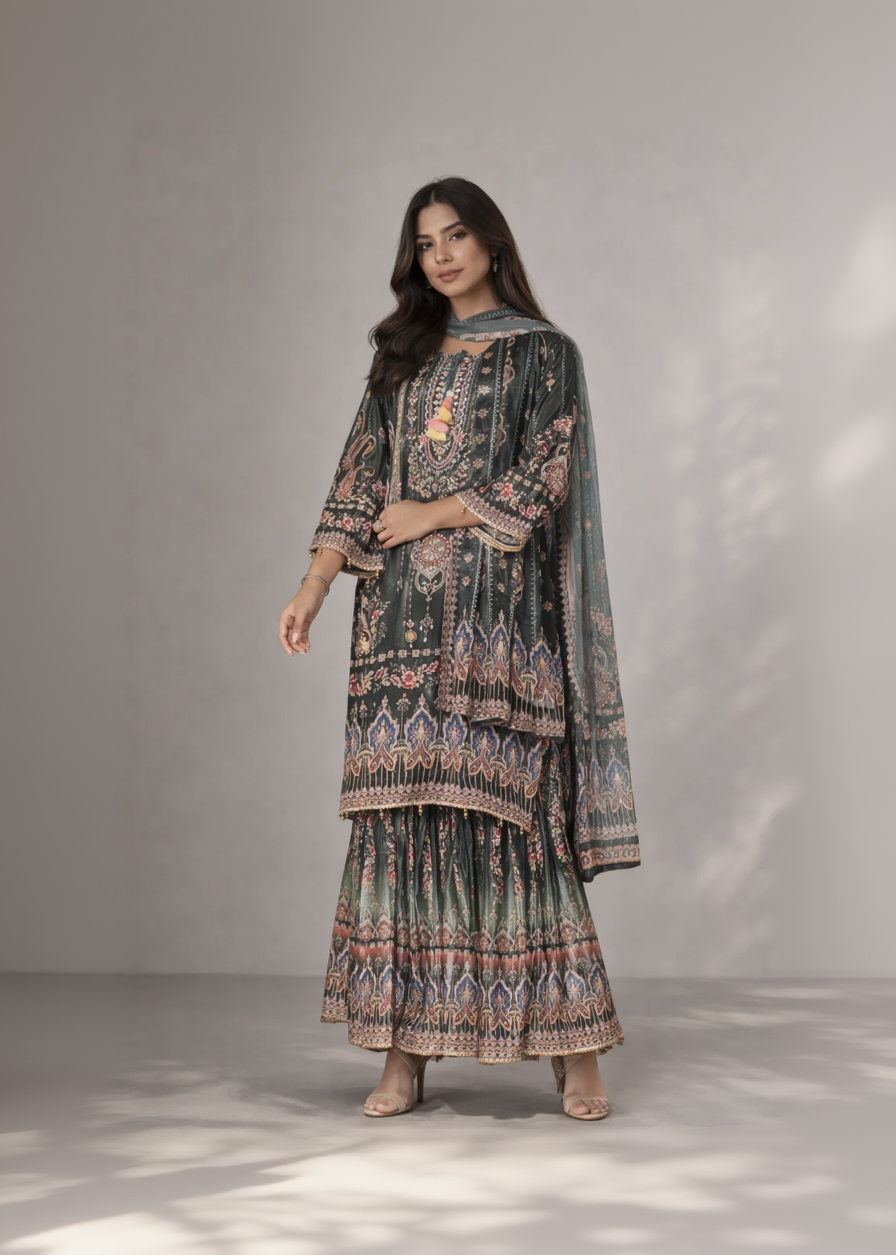 Royal Green Sharara