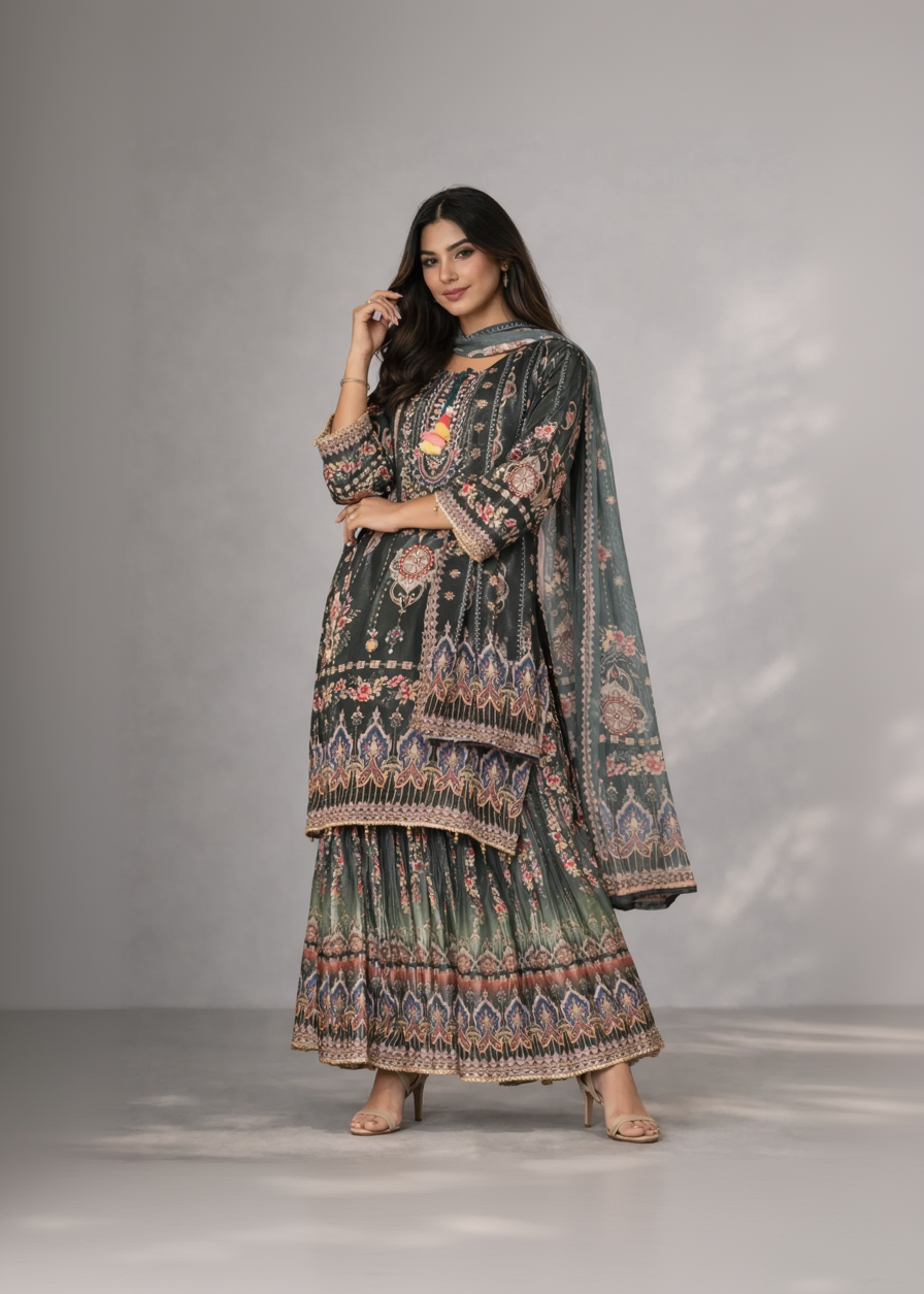 Royal Green Sharara
