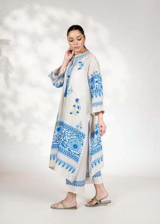 Blue & White Coord Set