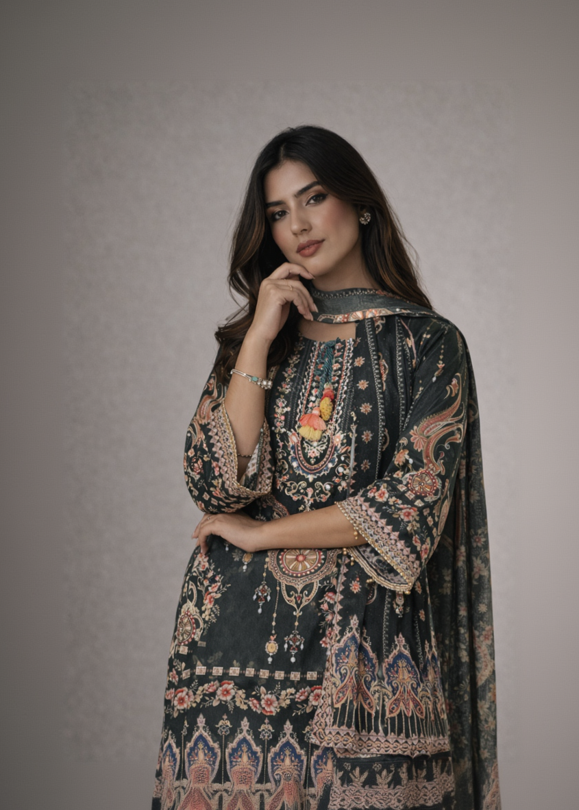 Royal Green Sharara