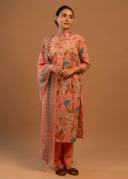 Pink All-Over Print Salwar