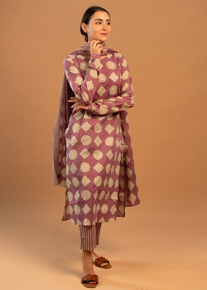 Pink-Purple Full Sleeve Salwar