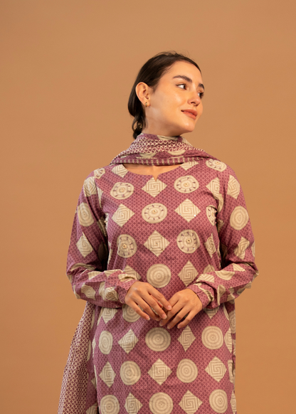 Pink-Purple Full Sleeve Salwar