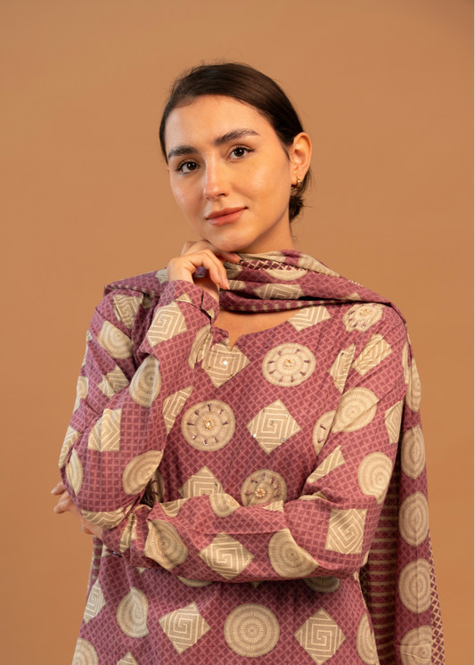 Pink-Purple Full Sleeve Salwar