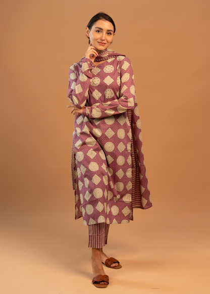 Pink-Purple Full Sleeve Salwar