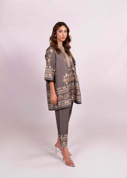 Grey Moroccan Print Set