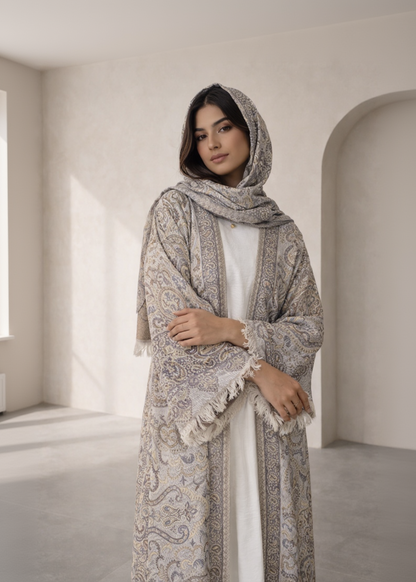 Shades of Brown Pashmina Abaya + Shawl