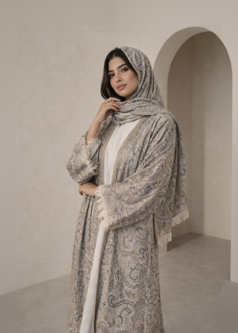 Shades of Brown Pashmina Abaya + Shawl