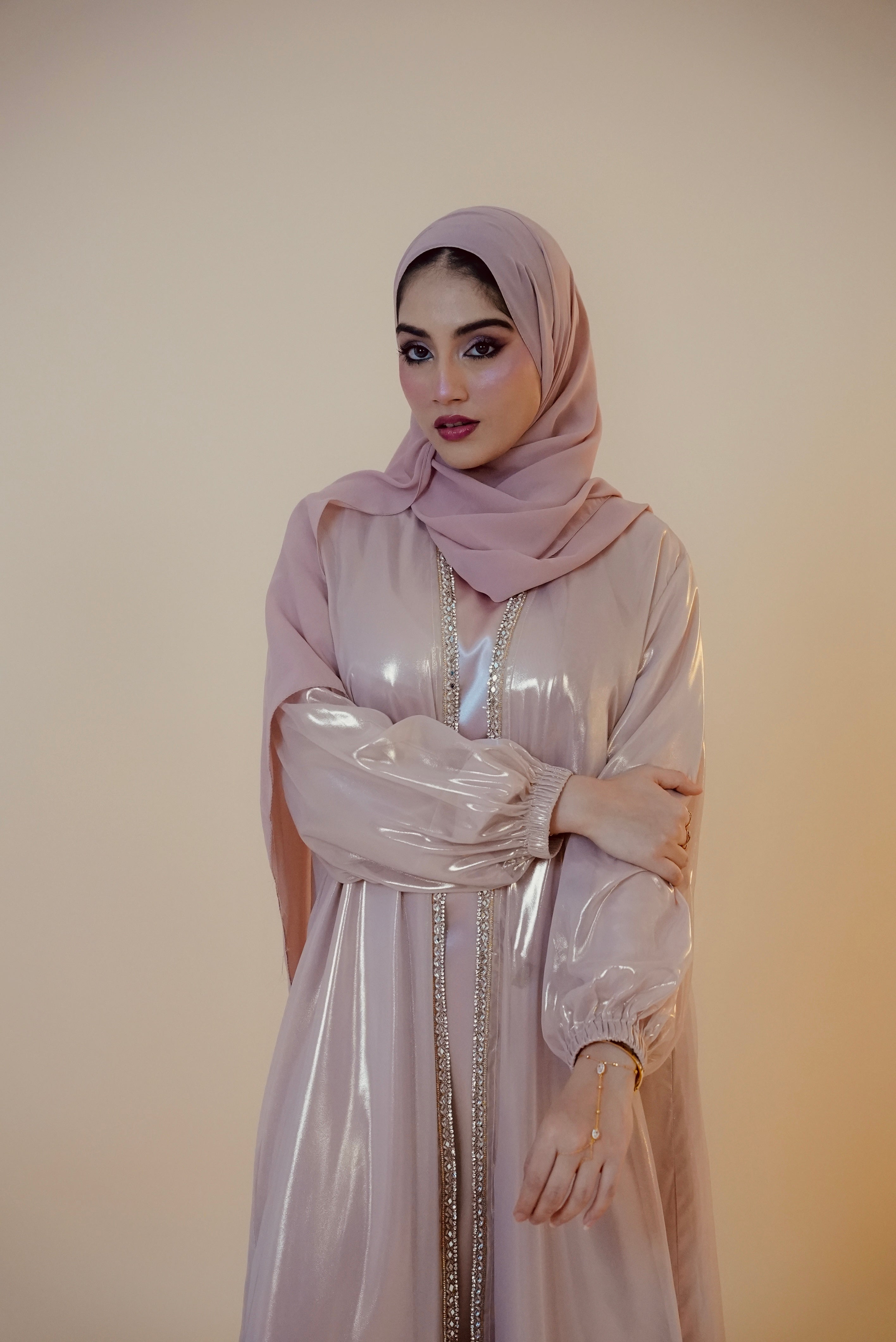 Blush Pink Classic Kaftaan