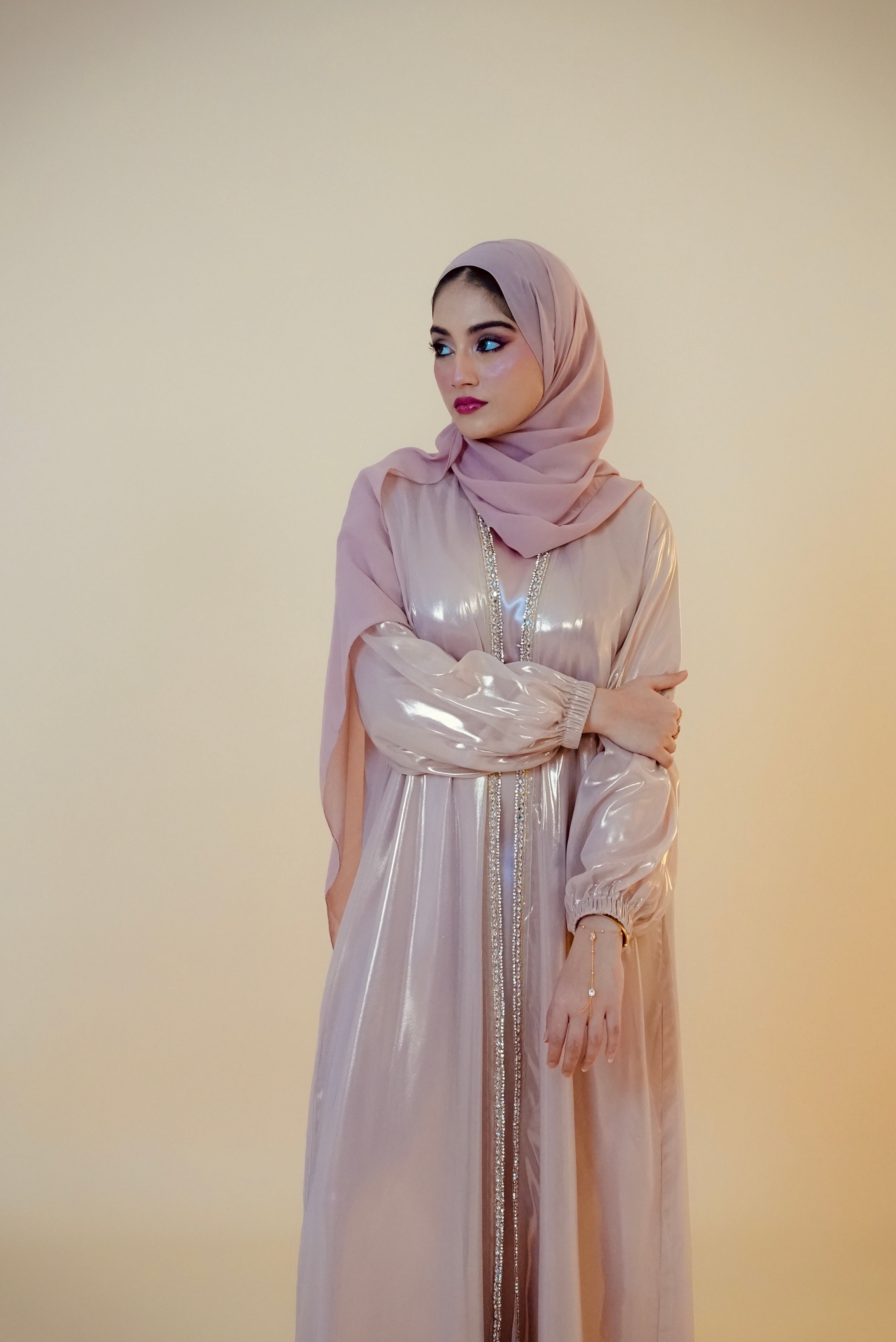 Blush Pink Classic Kaftaan