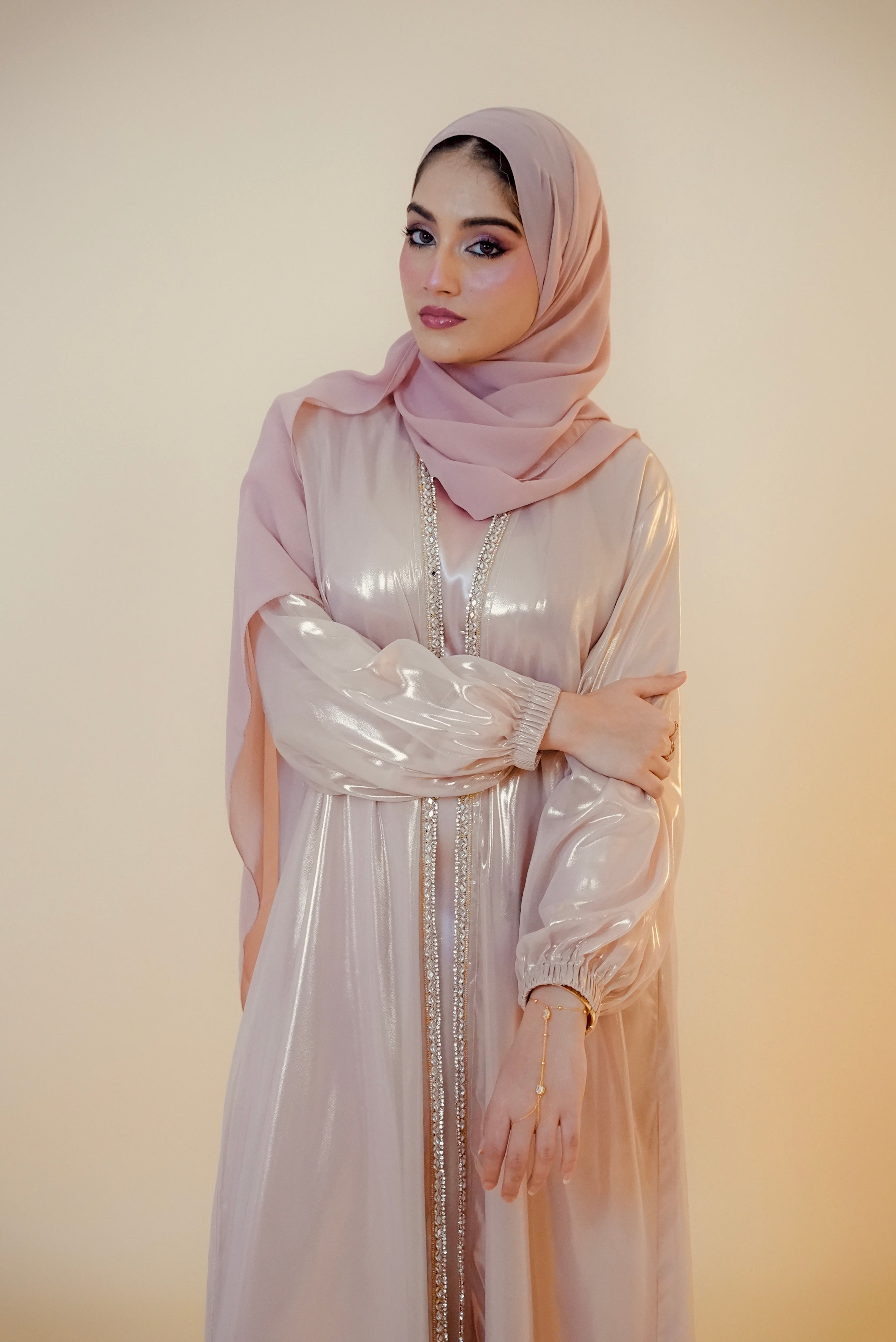 Blush Pink Classic Kaftaan