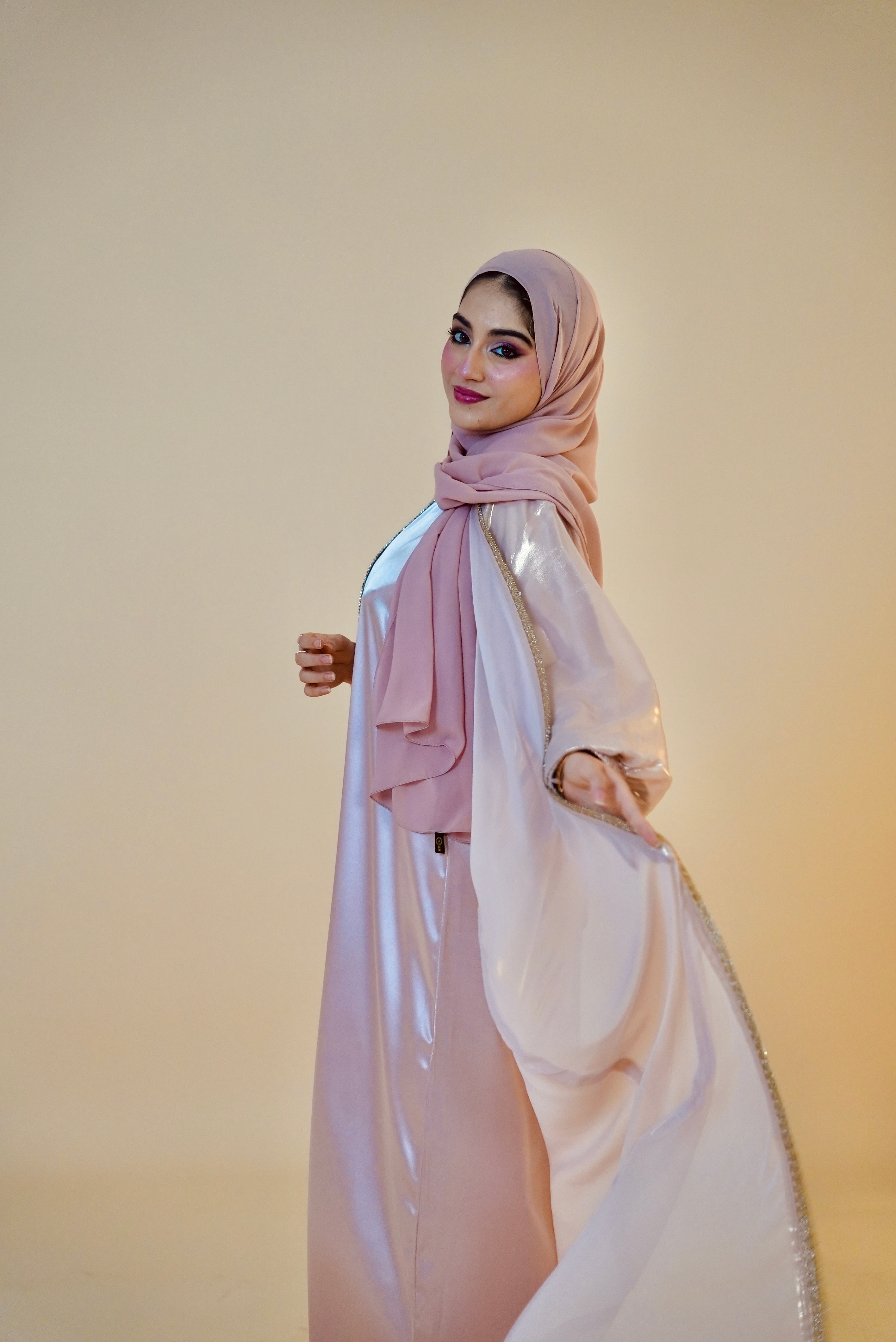 Blush Pink Classic Kaftaan