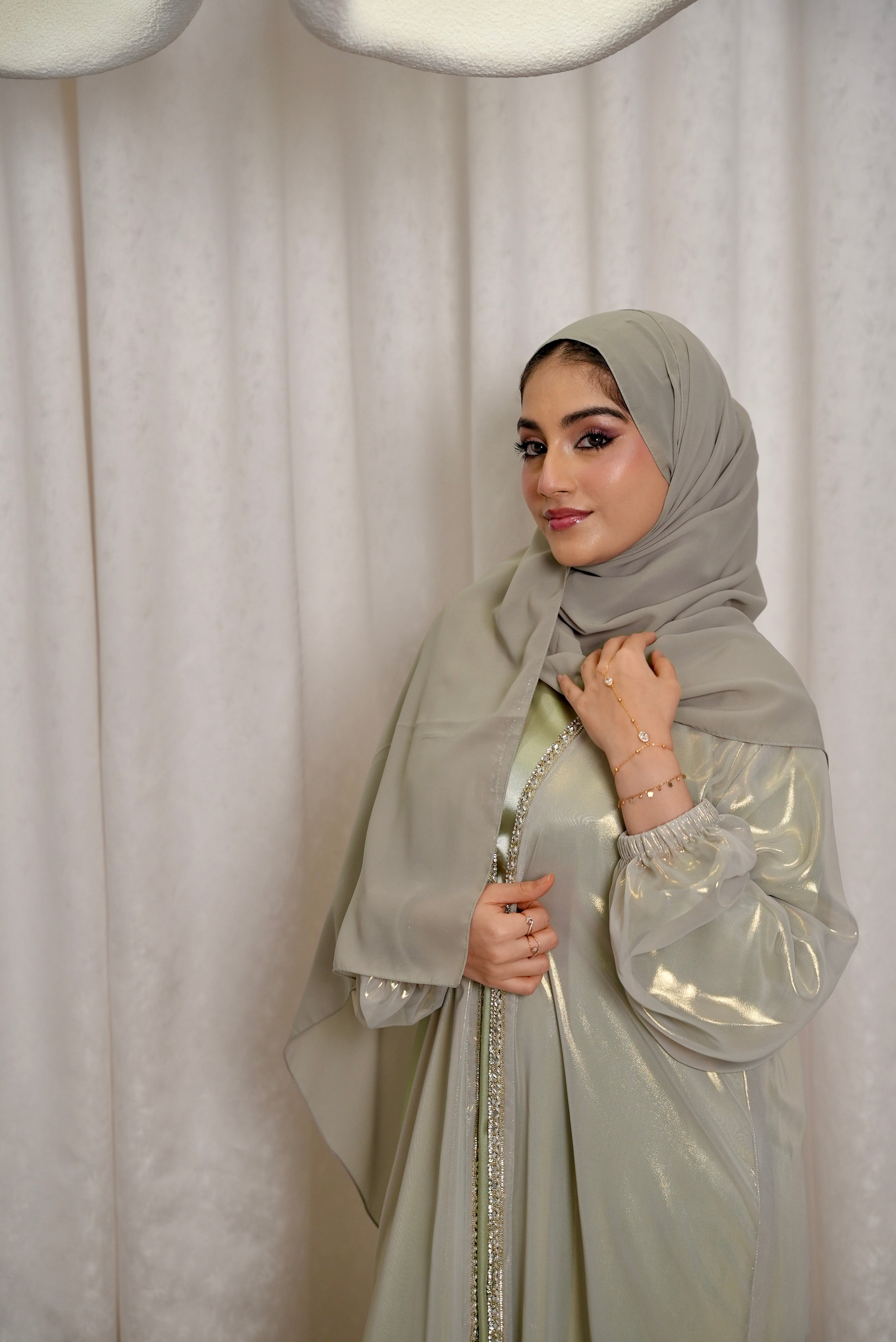 Sage Green Classic Kaftaan