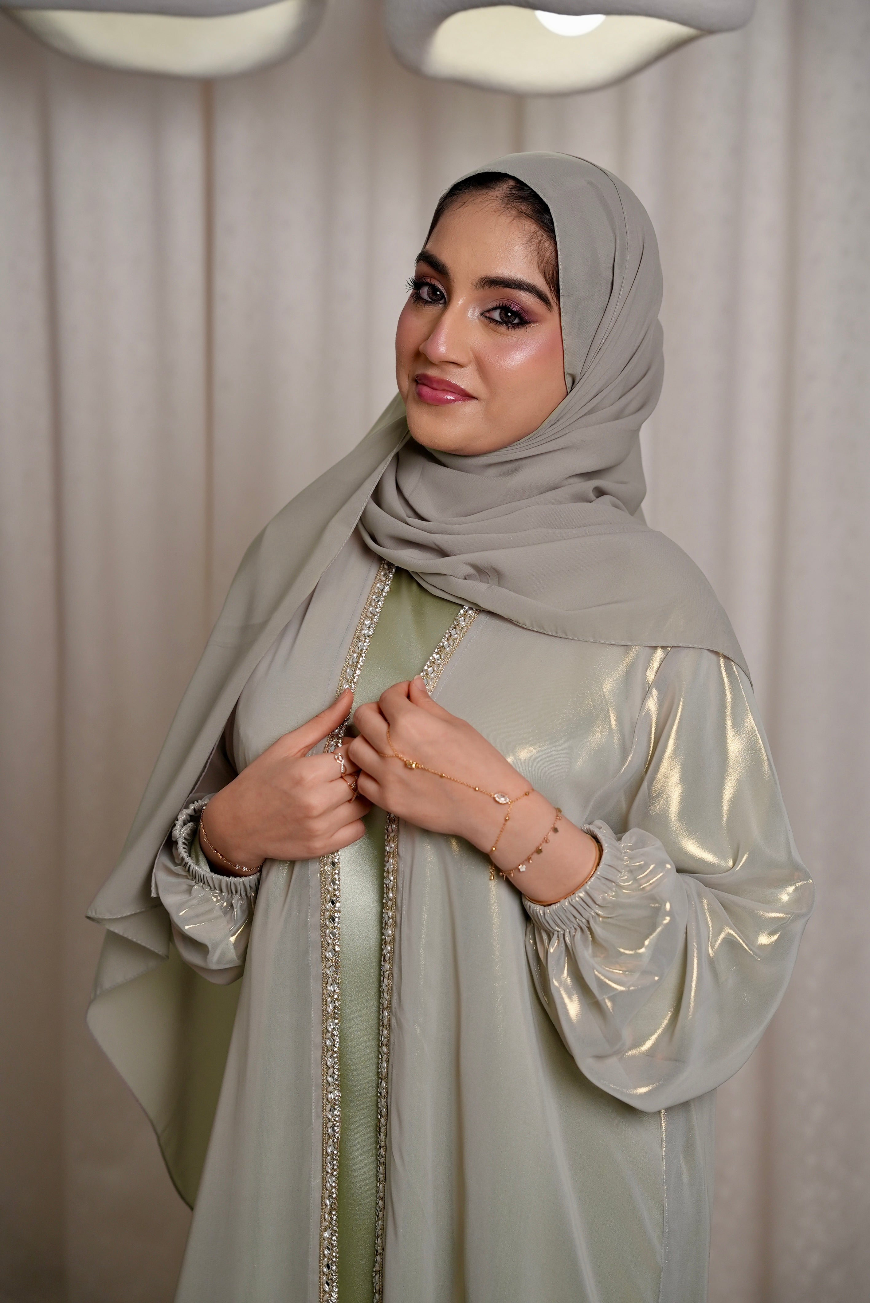 Sage Green Classic Kaftaan