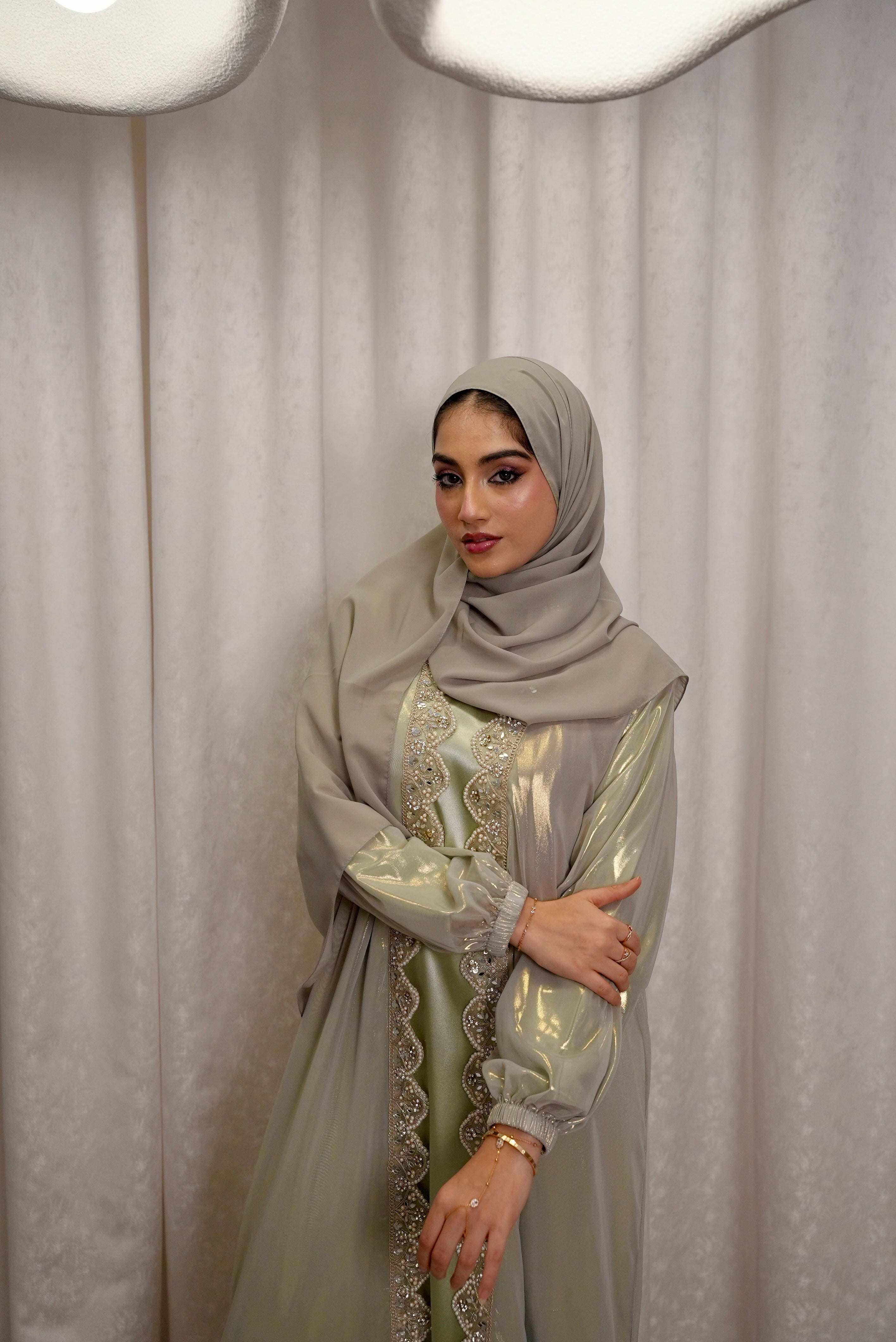 Sage Green Signature Kaftaan