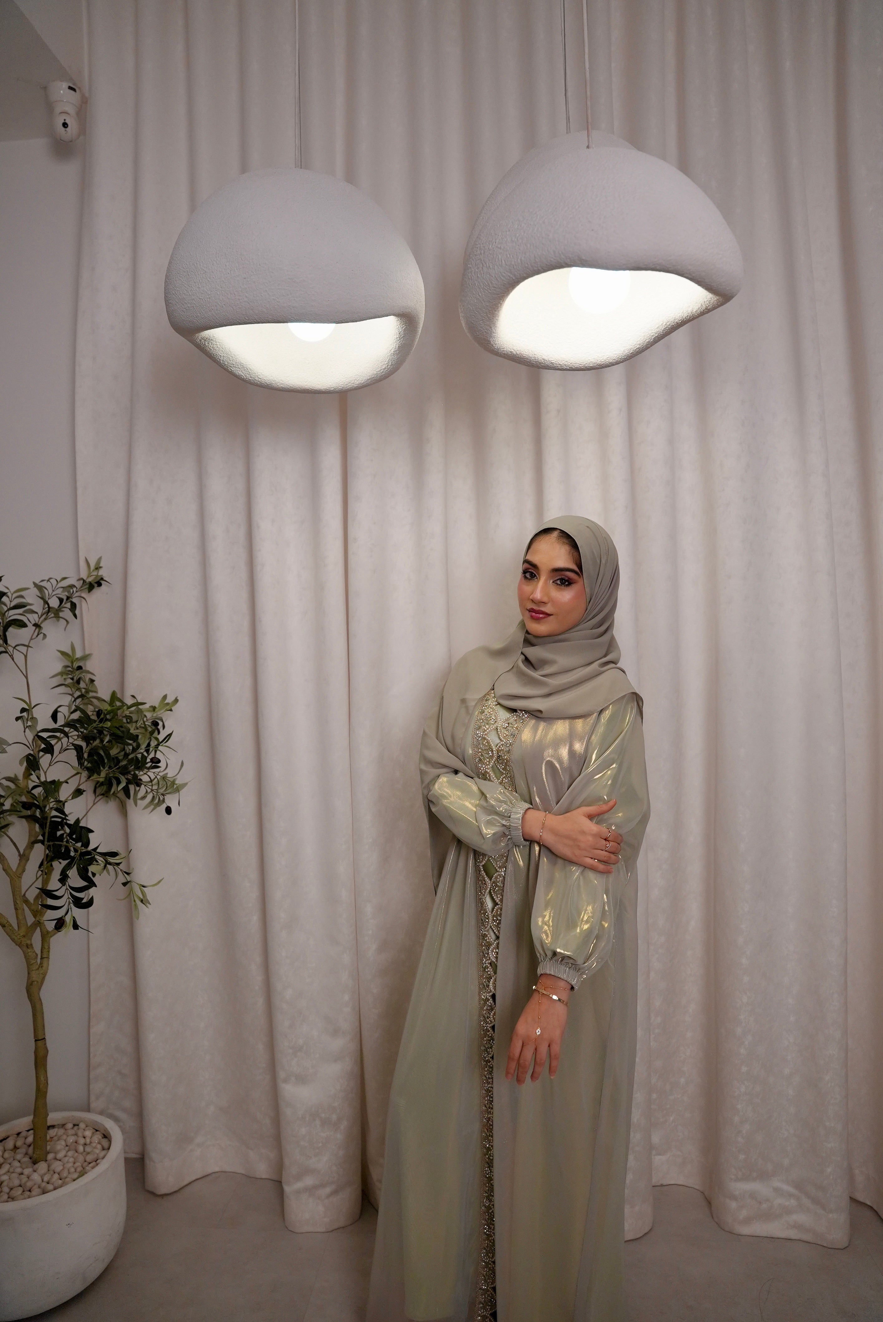 Sage Green Signature Kaftaan