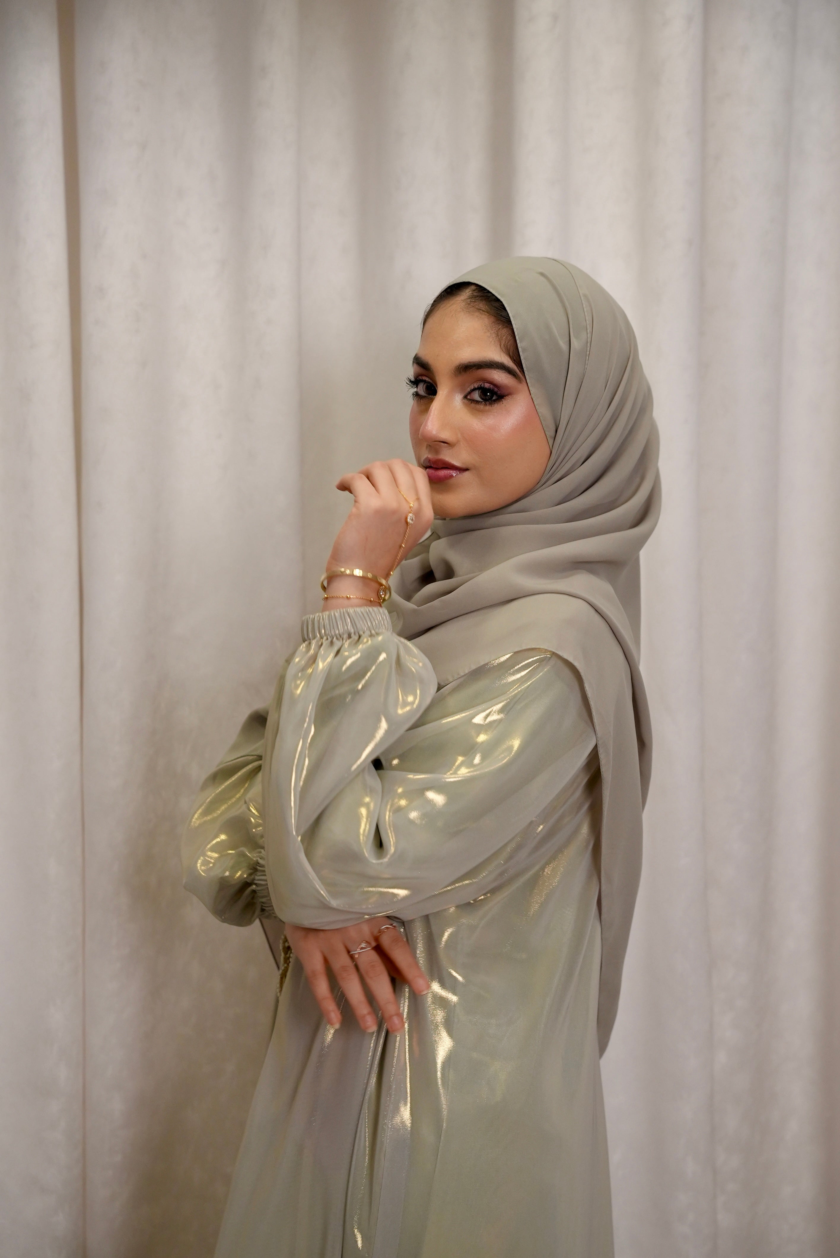 Sage Green Classic Kaftaan