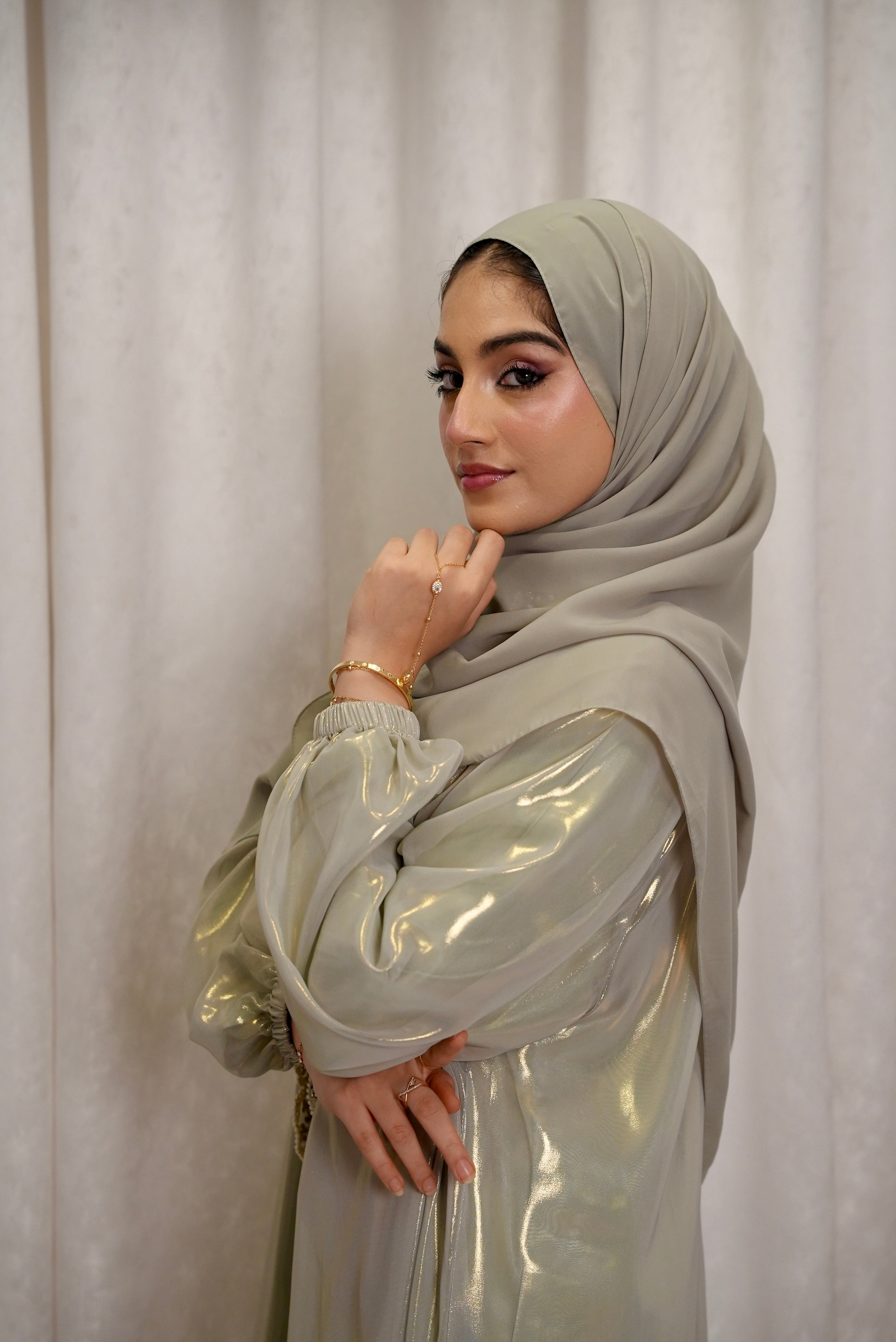 Sage Green Signature Kaftaan
