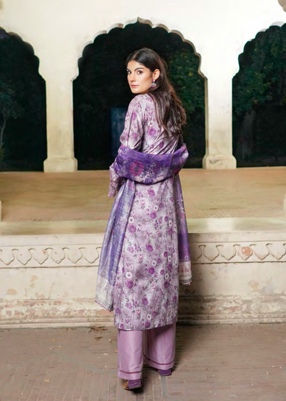 Purple Embroidered Salwar