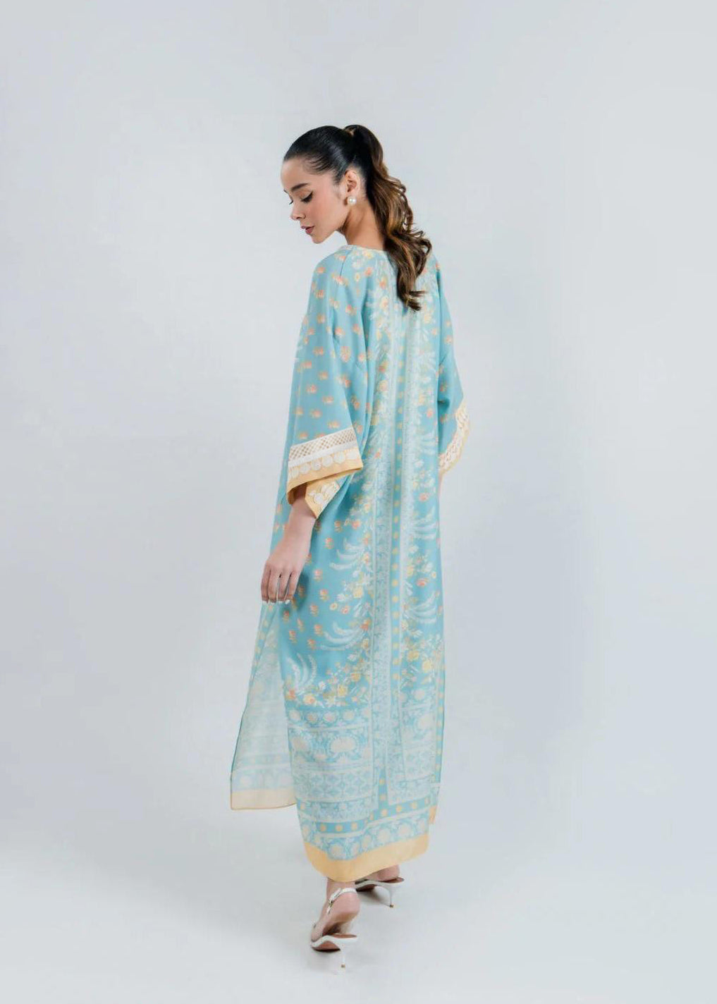Powder Blue Kaftaan Set