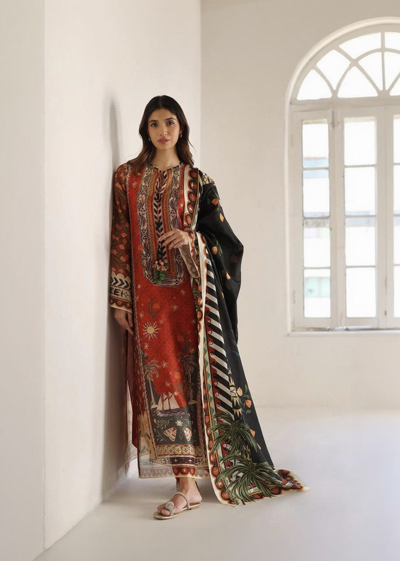 Crimson Black Salwar Set