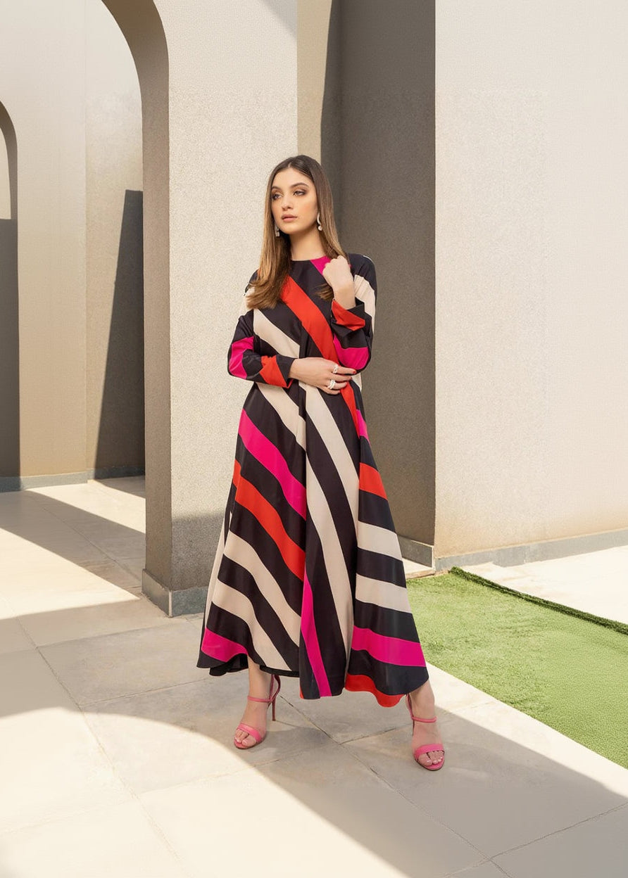 Electric Striped Kaftaan