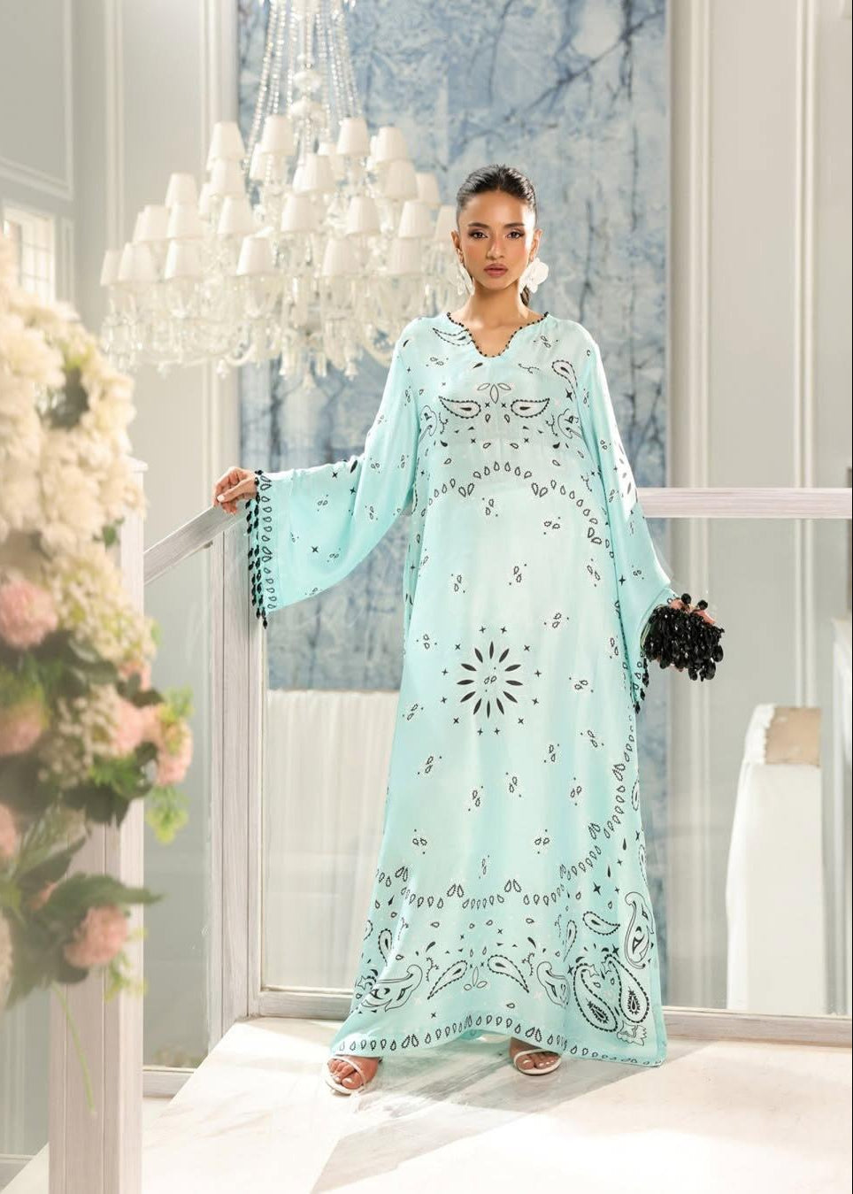 Glacier Blue Kaftaan