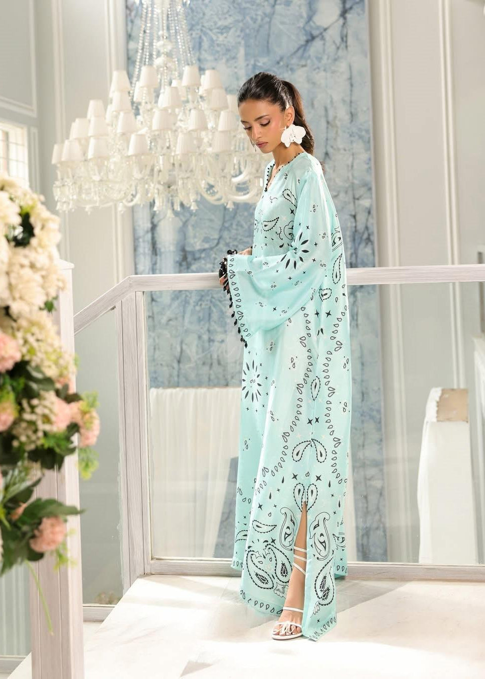 Glacier Blue Kaftaan