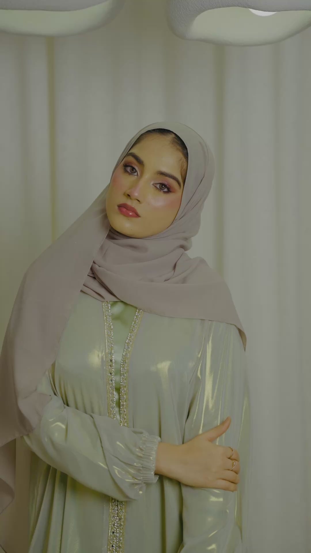 Sage Green Classic Kaftaan